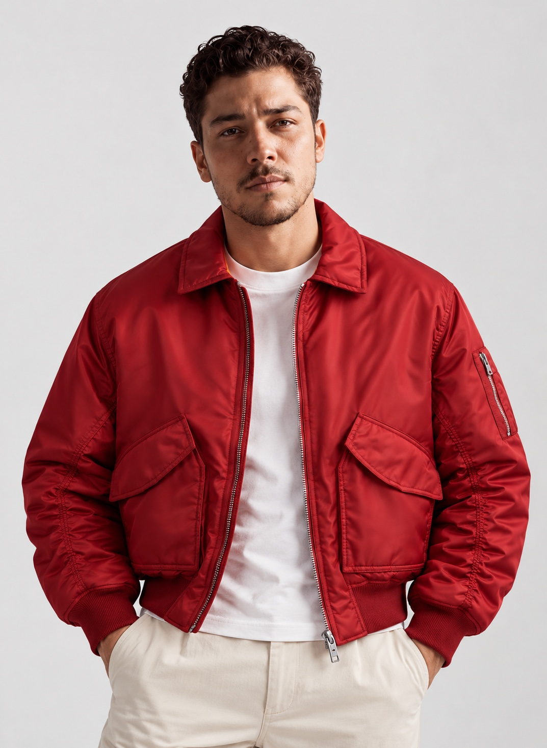 Crop Bomber Ceket - 50301