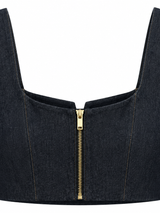 Tasarım Denim Görünümlü Top Pantolon Takım - 3370