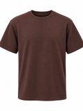 Bisiklet Yaka Oversize Tshirt Kahve - 50803