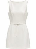 Mini Elbise Beyaz - 6402