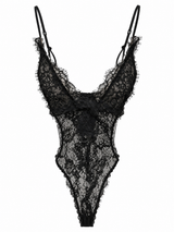 Dantel Sırtı Çapraz Askılı Bodysuit - 71914