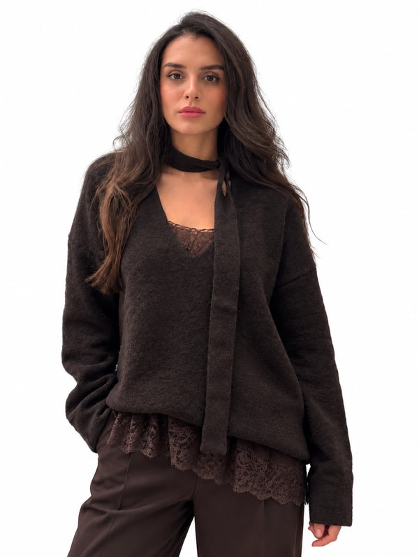 Saten Atletli Triko Kazak - 2861